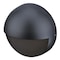 Westinghouse Fixture Wall Outdoor LED Dimmable 12W Winslett Dome, Textured Black Frosted Glass 6579000 - alternate 2